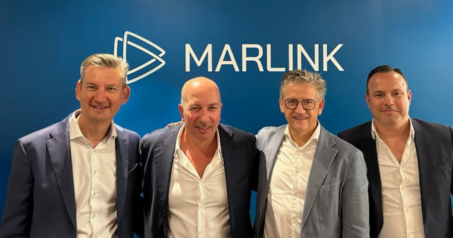 Mike Bauwens, CEO, Telemar, Evangelos Andriotis, CEO, TNL, Erik Ceuppens, CEO Marlink Group and Panagiotis Spanos, Managing Director, TNL Mike Bauwens, CEO, Telemar, Evangelos Andriotis, CEO, TNL, Erik Ceuppens, CEO Marlink Group and Panagiotis Spanos, Managing Director, TNL