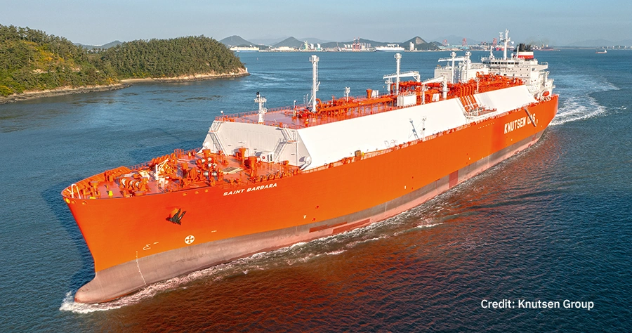 Knutsen Group vessel with Starlink LEO terminals by Marlink