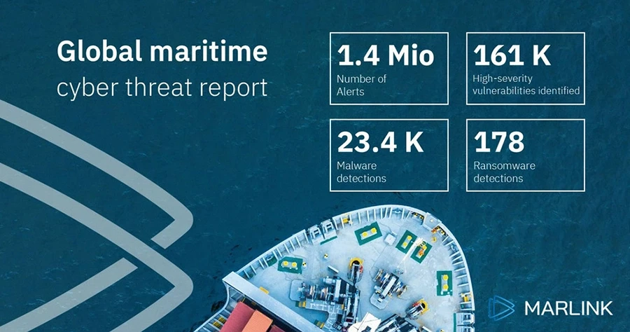 Marlink global maritime cyber threat report 2024